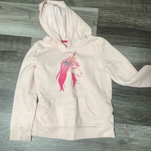Cat & Jack Light Pink Hoodie Sweatshirt Girls Size Medium (7/8)